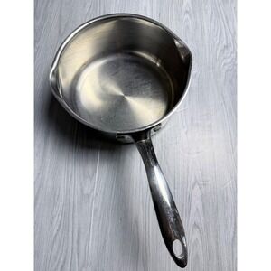 Wolfgang Puck Cafe Collection 3qt Stainless Steel Saucepan Dual Spouts
